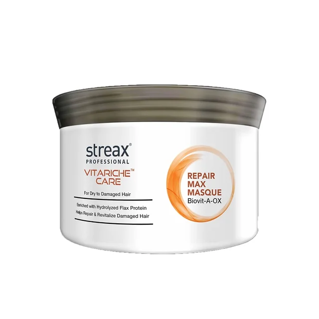 Streax Professional Vitariche Care Hair Mask 500g | Professional Hair Repair Mask with Biovit-A-OX & Silk Protein | Smooth, Shiny & Nourished Hair