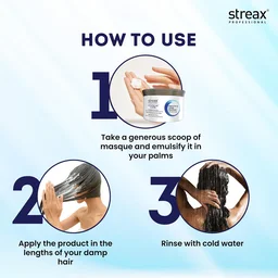 Streax Professional Vitariche Hair Care Masque 500g | Salon Hair Spa for Smooth & Shiny Hair | Deep Nourishment with Silk Protein for Dry Hair