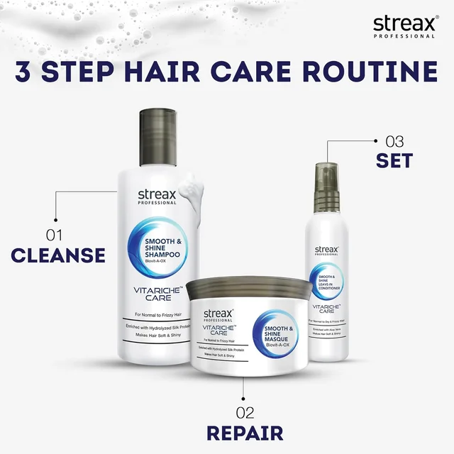 Streax Professional Vitariche Hair Care Masque 500g | Salon Hair Spa for Smooth & Shiny Hair | Deep Nourishment with Silk Protein for Dry Hair