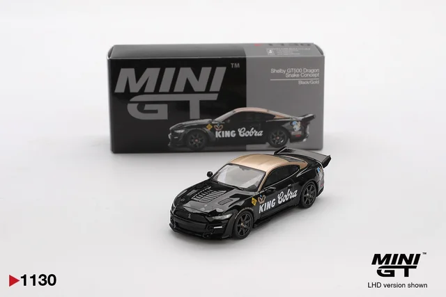 Shelby GT500 Dragon Snake Concept Black/Gold - Scale 1/64 MGT01130