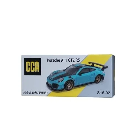 CCA 1:64 Porsche 911 GT2 RS Diecast Model Car | Blue (S16-02)