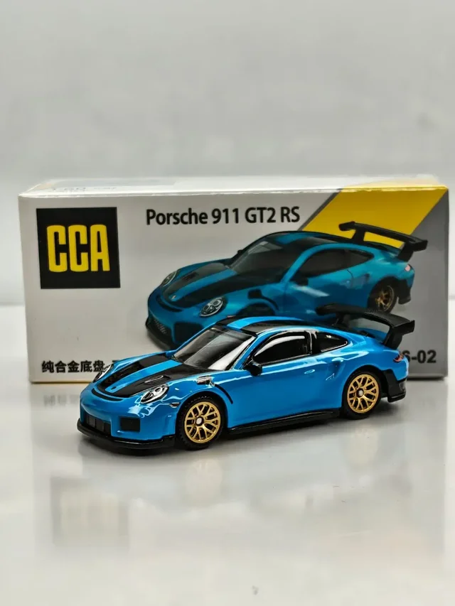 CCA 1:64 Porsche 911 GT2 RS Diecast Model Car | Blue (S16-02)
