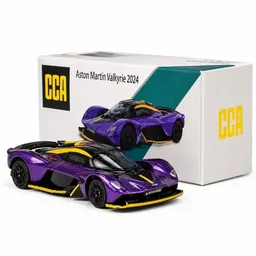CCA 1:64 Aston Martin Valkyrie 2024 Diecast Model Car | Purple (S28-02)