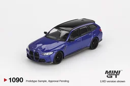 MINI GT BMW M3 Competition Touring Portimao Blue Metallic - Scale 1/64 MGT01090
