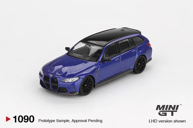 MINI GT BMW M3 Competition Touring Portimao Blue Metallic - Scale 1/64 MGT01090
