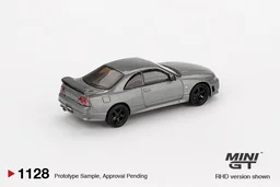 MINI GT NISSAN Skyline GT-R Dark Metal Gray (NISMO BCNR33 CRS Version) - Scale 1/64 MGT01128 Blister packing