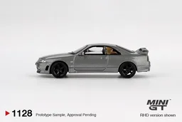 MINI GT NISSAN Skyline GT-R Dark Metal Gray (NISMO BCNR33 CRS Version) - Scale 1/64 MGT01128 Blister packing