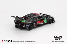 MINI GT Lamborghini Huracan GT3 EVO2 #45 No. 45 DEX Imaging 2024 IMSA Daytona 24 Hrs - Scale 1/64 MGT01129