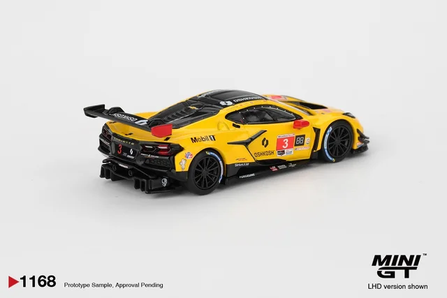 MINI GT Chevrolet Corvette Z06 GT3 R #3 Corvette Racing by Pratt Miller Motorsports 2025 IMSA Daytona 24 Hrs - Scale 1/64 MGT01168
