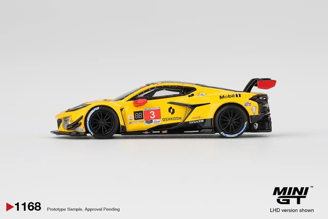 MINI GT Chevrolet Corvette Z06 GT3 R #3 Corvette Racing by Pratt Miller Motorsports 2025 IMSA Daytona 24 Hrs - Scale 1/64 MGT01168