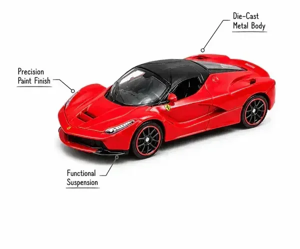Bburago | LAFERRARI | RED | Scale 1:64 Diecast Collectible Toy Car