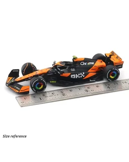 Burago Original McLaren MCL38 Miami Grand Prix 2024 Set of 2 |Burago| Licensed Diecast Car | 1:43 Scale Model