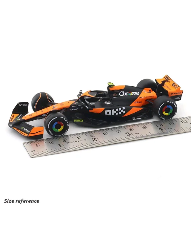 Burago Original McLaren MCL38 Miami Grand Prix 2024 Set of 2 |Burago| Licensed Diecast Car | 1:43 Scale Model