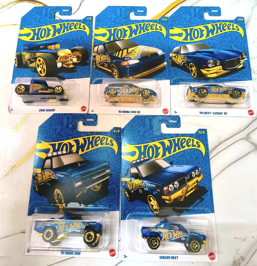58th Anniversary series | SET OF 5 CARS | Bone Shaker | '92 Honda