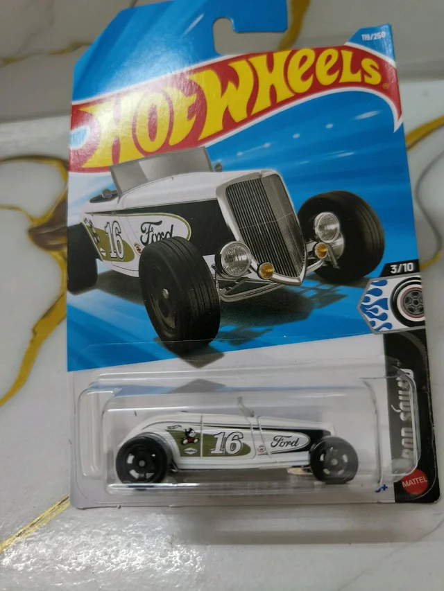 Hot Wheels '33 FORD LO BOY | Rod Squad | White | 119/250