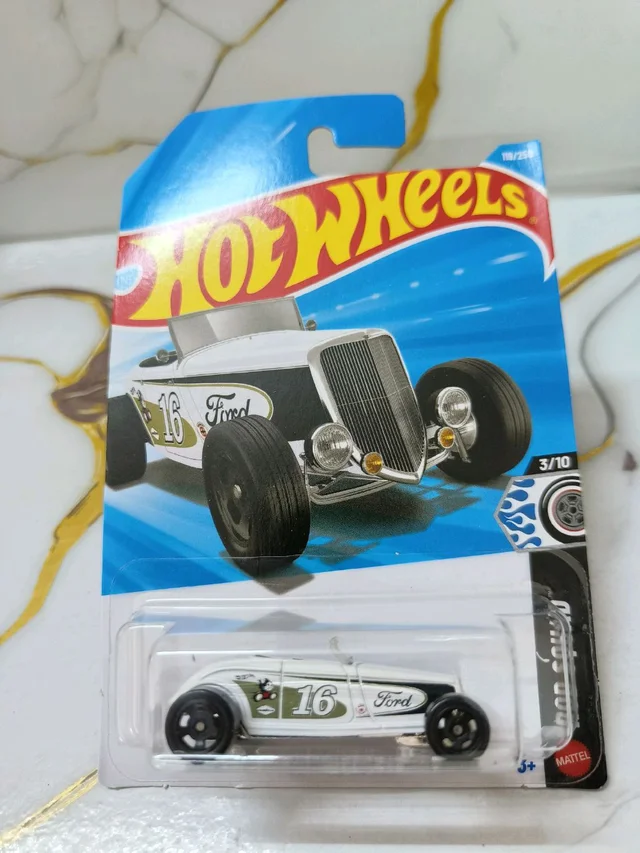 Hot Wheels '33 FORD LO BOY | Rod Squad | White | 119/250
