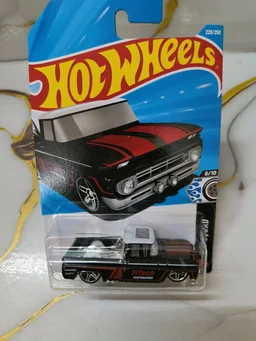 Hot Wheels CUSTOM '62 CHEVY PICKUP | Rod Squad | Black | 220/250