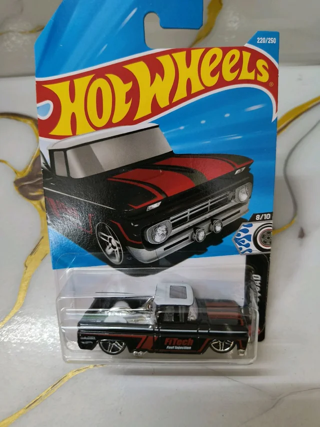 Hot Wheels CUSTOM '62 CHEVY PICKUP | Rod Squad | Black | 220/250