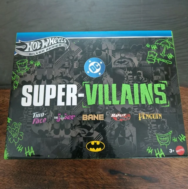 DC SUPER-VILLAINS SILVER SERIES | SET OF 5 CARS | Project Speeder | Aristo Rat | Solid Muscle | 70s Van | Tail Dragger