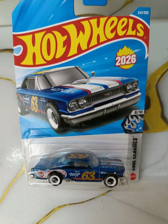 Hot Wheels 1963 Ford Galaxie | Cool Classics | Blue | 241/250