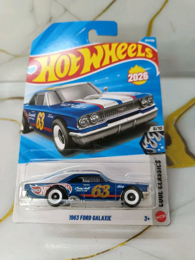 Hot Wheels 1963 Ford Galaxie | Cool Classics | Blue | 241/250