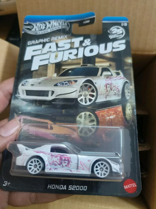 Hot Wheels Fast & Furious Graphic Remix: Honda S2000 | Silver Series | Imported (HNR88)