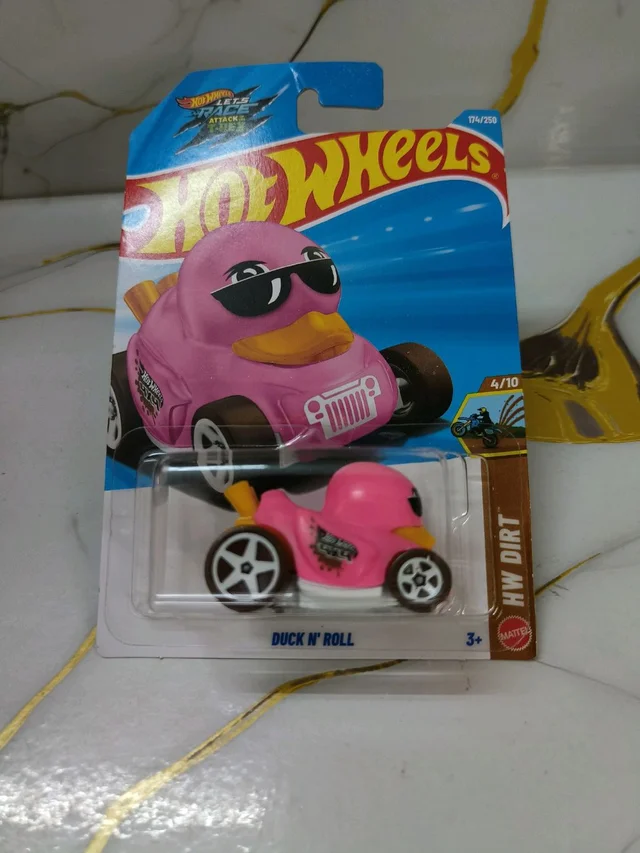 Hot Wheels Duck N' Roll | HW Dirt | Pink | 174/250