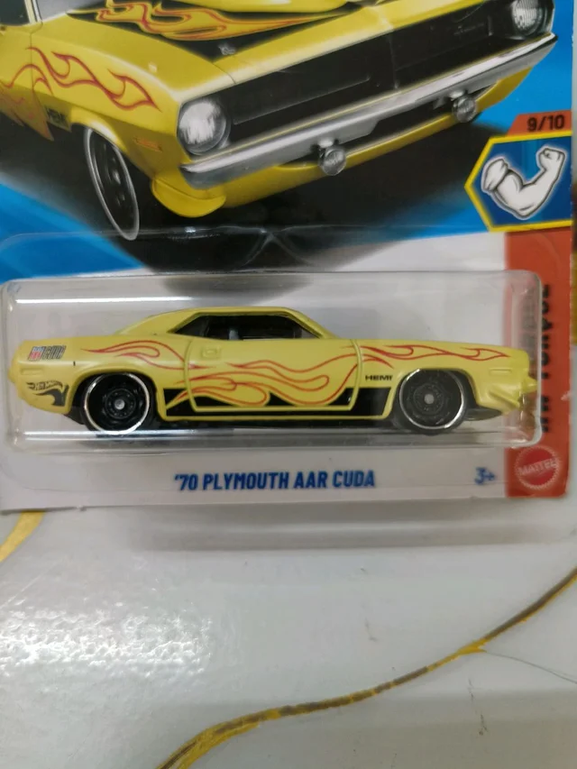 Hot Wheels 70 Plymouth AAR Cuda | HW Torque | Yellow | 245/250