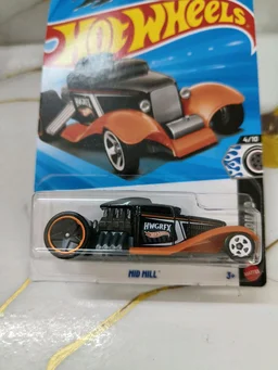 Hot Wheels Mid Mill | Rod Squad | Black and Orange | 140/250