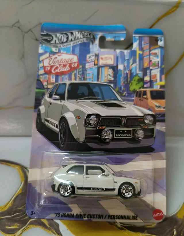 Hot Wheels SILVER SERIES | '73 HONDA CIVIC CUSTOM | VINTAGE CLUB | HRT81 | 4/5