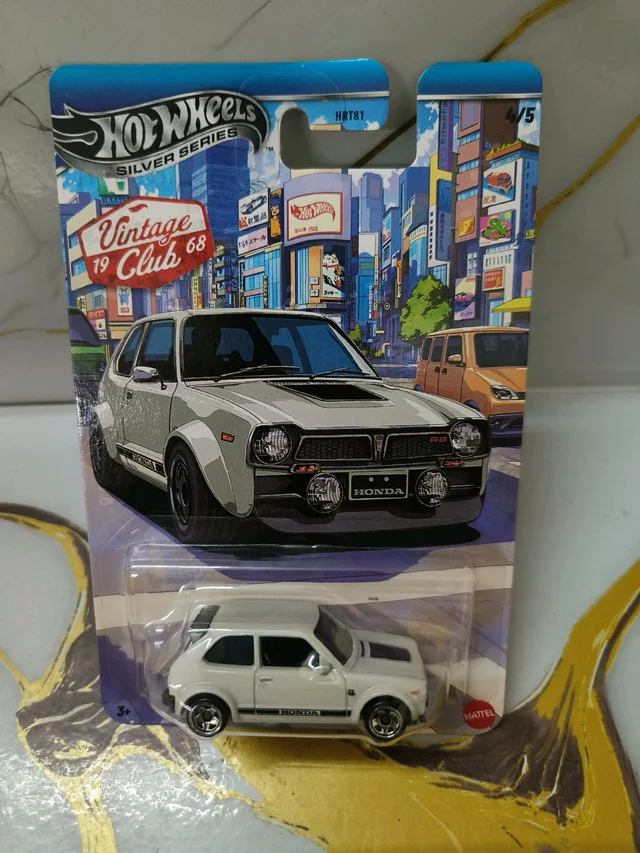 Hot Wheels SILVER SERIES | '73 HONDA CIVIC CUSTOM | VINTAGE CLUB | HRT81 | 4/5
