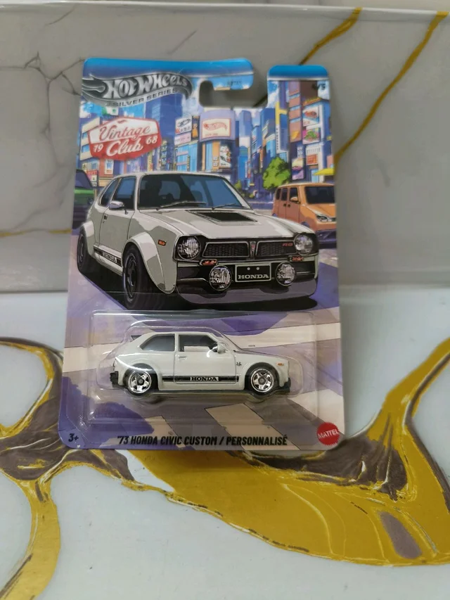 Hot Wheels SILVER SERIES | '73 HONDA CIVIC CUSTOM | VINTAGE CLUB | HRT81 | 4/5