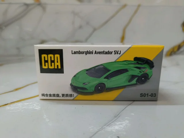 CCA 1:64 Lamborghini Aventador SVJ Diecast Model Car | Green (S01-03)