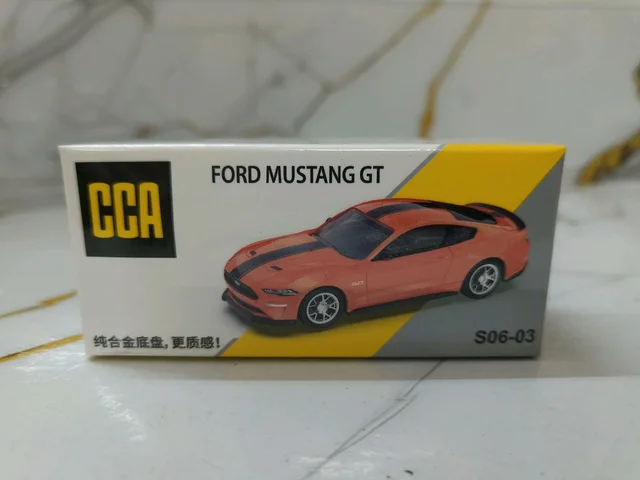 CCA 1:64 Ford Mustang GT Diecast Model Car | Orange (S06-03)