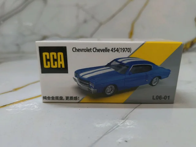 CCA 1:64 Chevrolet Chevelle 454 (1970) Diecast Model Car | Blue (L06-01)