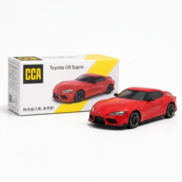 CCA 1:64 Toyota GR Supra Diecast Model Car | Red (S14-02)