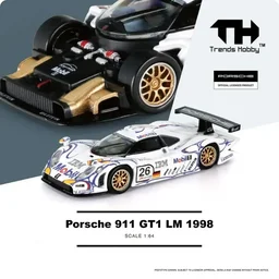 Trends Hobby 1:64 Porsche 911 GT1 LM 1998 #26 Official Licensed Diecast Model