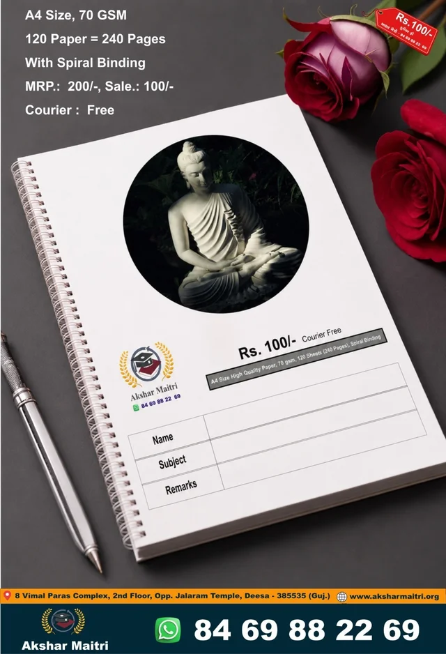240 Page Blank Spiral Notebook