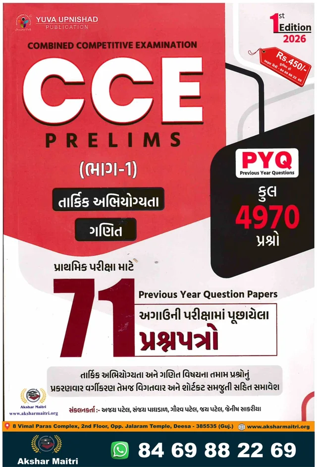 CCE Prelims 71 Prashnapatro Bhag - 1 Yuva