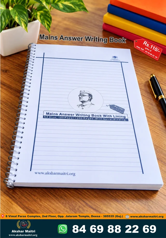Mains Answer Writing Books With Lining