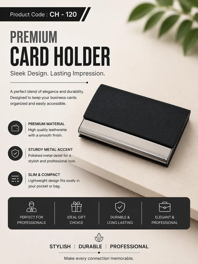 CH 120 Black Innova Cardholder