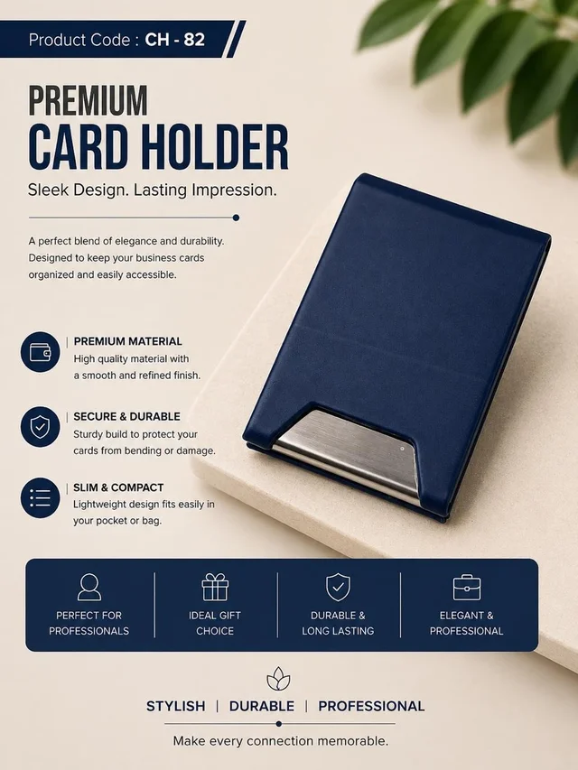CH 82 Blue Cardholder