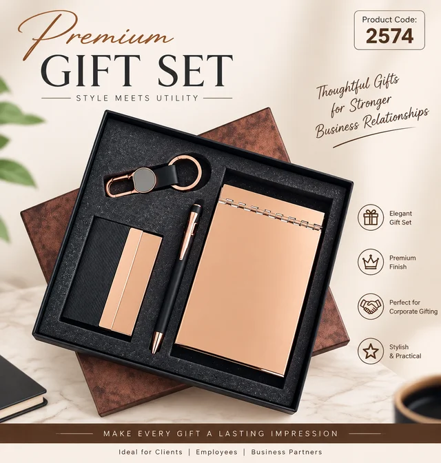 GL 2574 Black/Rose gold 4 in 1 Regular Set