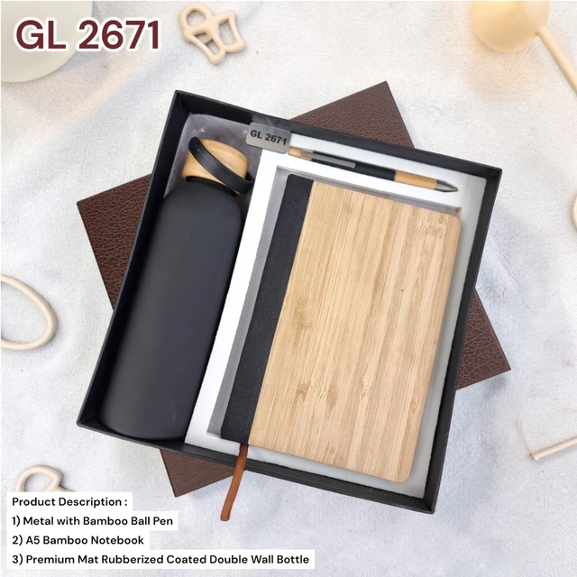 GL 2671  Bamboo wood 3 in 1 Combo set