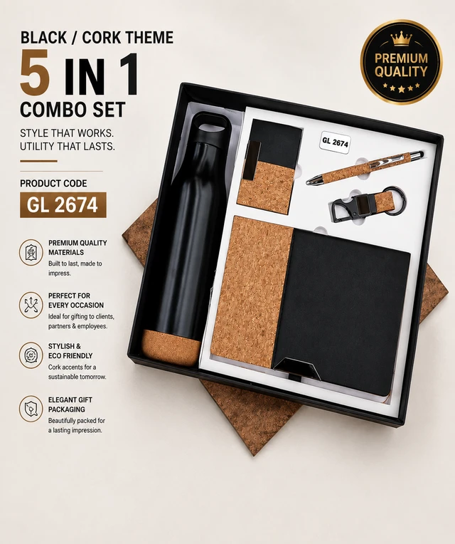GL 2674 Black /cork 5 in 1 set