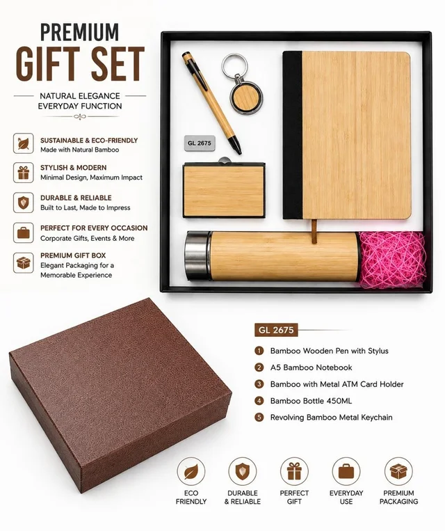 GL 2675 Made of bamboo ( 5 in 1 combo)