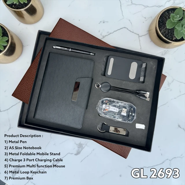 GL 2693  Black 6 In 1 Combo Set