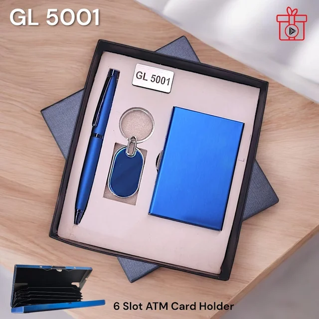 GL 5001 Three in one Blue Metal Gift Set