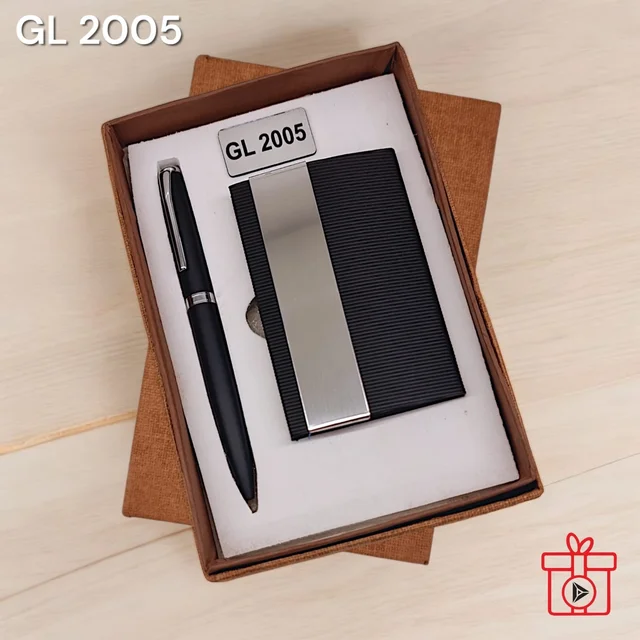 GL 2005 Black Pen & Card Holder Set
