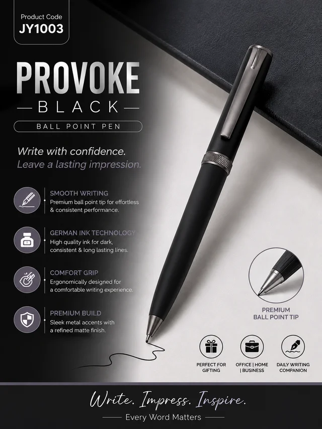 JY 1003 Black Graphite Ball Pen